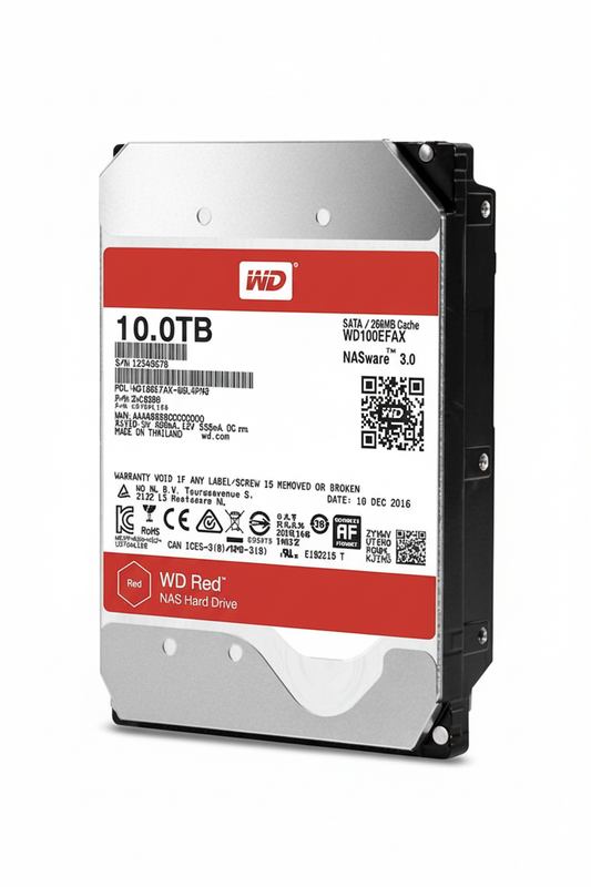 WD Red 10TB NAS HDD 5400RPM Class SATA 6Gb/s 3.5 Inch WD100EFAX | UAE Stock Dubai Abu Dhabi Sharjah Ajman Ras Al Khaimah Fujairah Umm Al Quwain