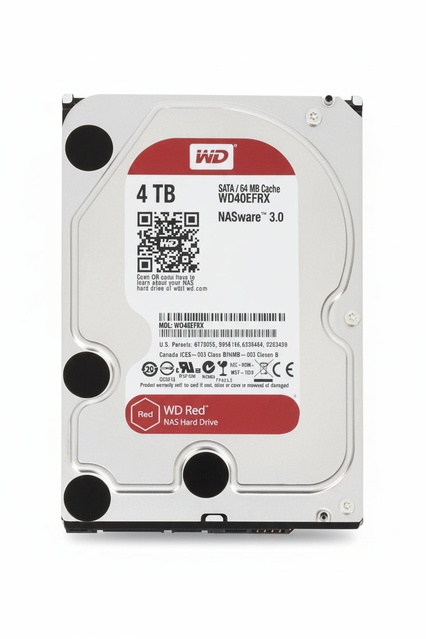 WD Red 4TB NAS HDD 5400RPM SATA 6Gb/s 3.5 Inch WD40EFAX | UAE Stock Dubai Abu Dhabi Sharjah Ajman Ras Al Khaimah Fujairah Umm Al Quwain