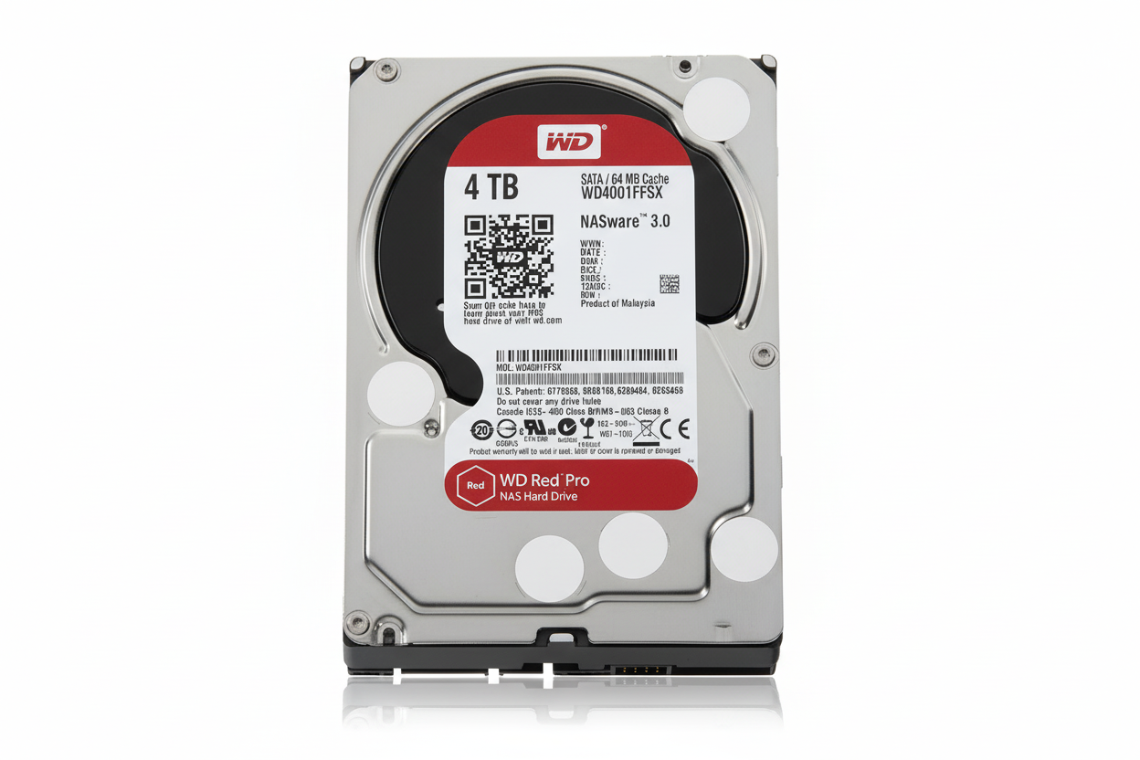 WD Red Pro 4TB NAS HDD 7200RPM SATA 6Gb/s 3.5 Inch WD4001FFSX | UAE Stock Dubai Abu Dhabi Sharjah