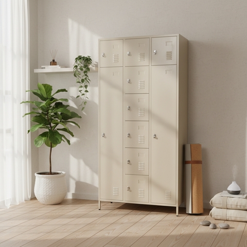 Metal 10 Door Triplex Locker | Secure Storage Solution UAE