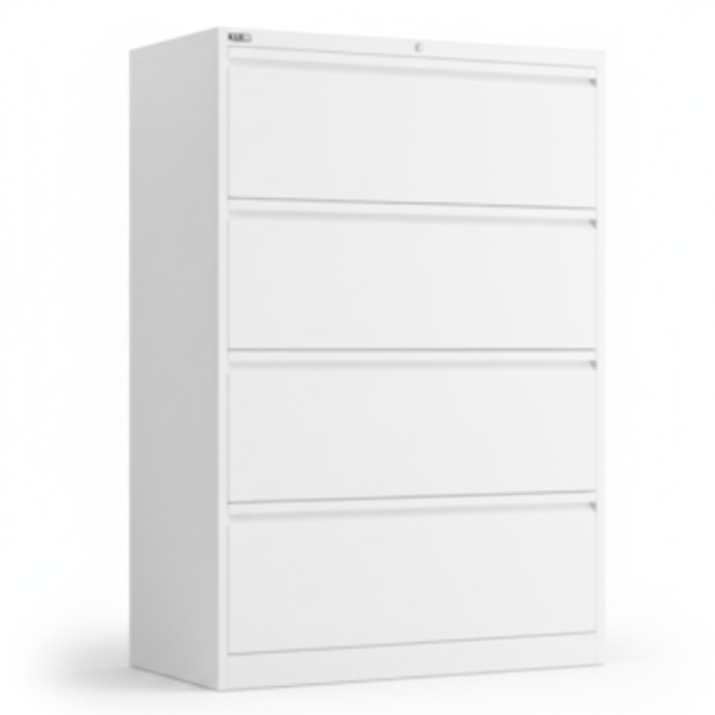 GO Lateral File Cabinet 4-Drawer | Model GO-LFC-4D (KDGLF4) – White