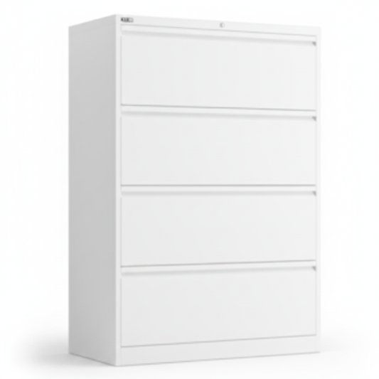 GO Lateral File Cabinet 4-Drawer | Model GO-LFC-4D (KDGLF4) – White