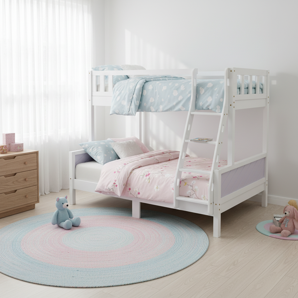 Wooden Bunk Bed IH 5026 | Premium Kids & Guest Room Bunk Bed UAE