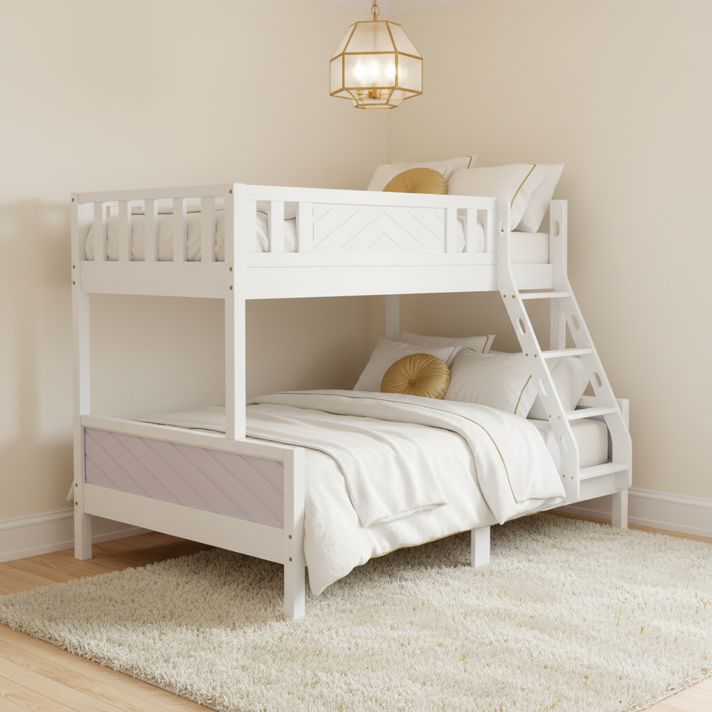 Wooden Bunk Bed IH 5026 | Premium Kids & Guest Room Bunk Bed UAE
