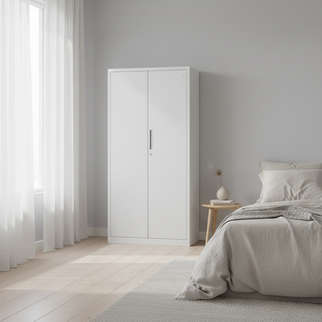 GO Full Height Cabinet | Model GO-FMBC (FYD-W007) – White Tex Storage Solution