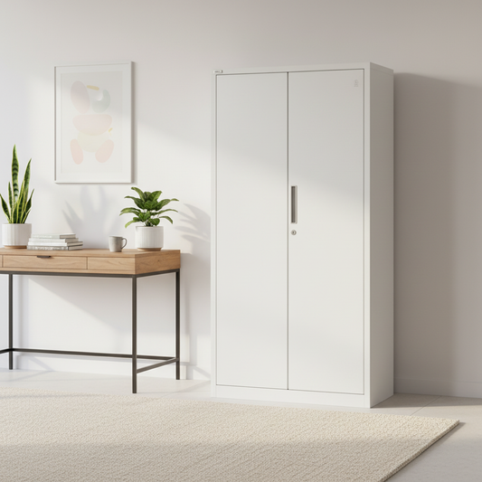 GO Full Height Cabinet | Model GO-FMBC (FYD-W007) – White Tex Storage Solution