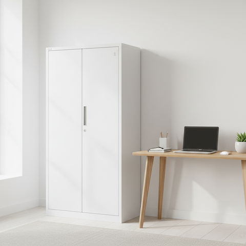 GO Full Height Cabinet | Model GO-FMBC (FYD-W007) – White Tex Storage Solution