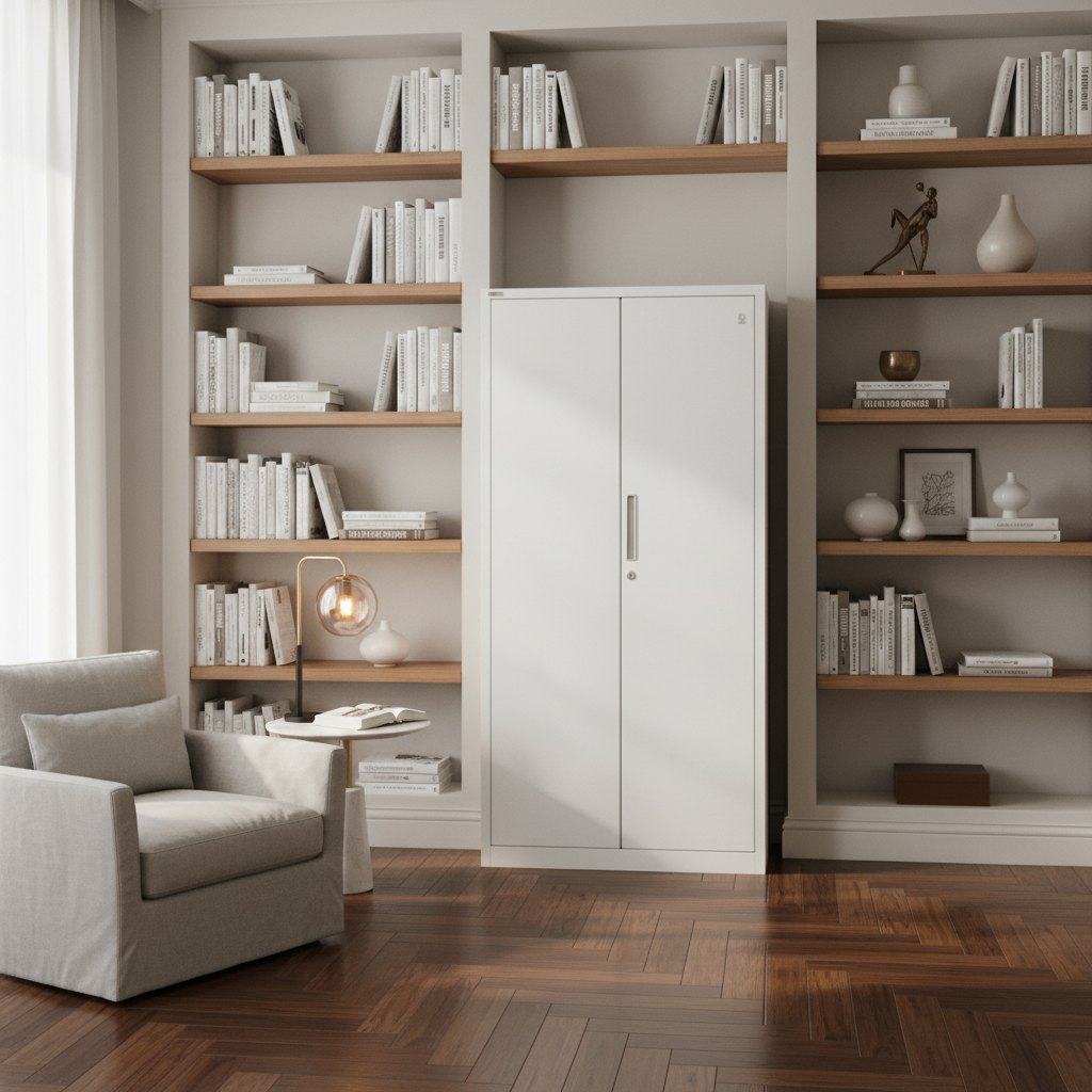 GO Full Height Cabinet | Model GO-FMBC (FYD-W007) – White Tex Storage Solution