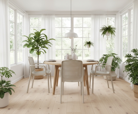 Premium Cedarattan Armchair Set of 4 - UAE Wide Delivery | Dubai Abu Dhabi Sharjah