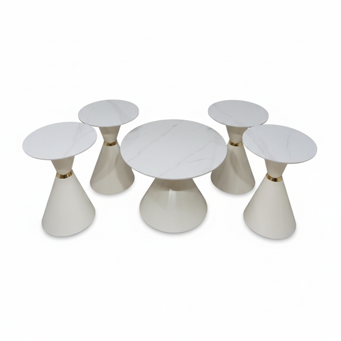 Sintered Stone Coffee Table IH 087 | 80×80 & 50×50 cm | INFINI HOMES UAE