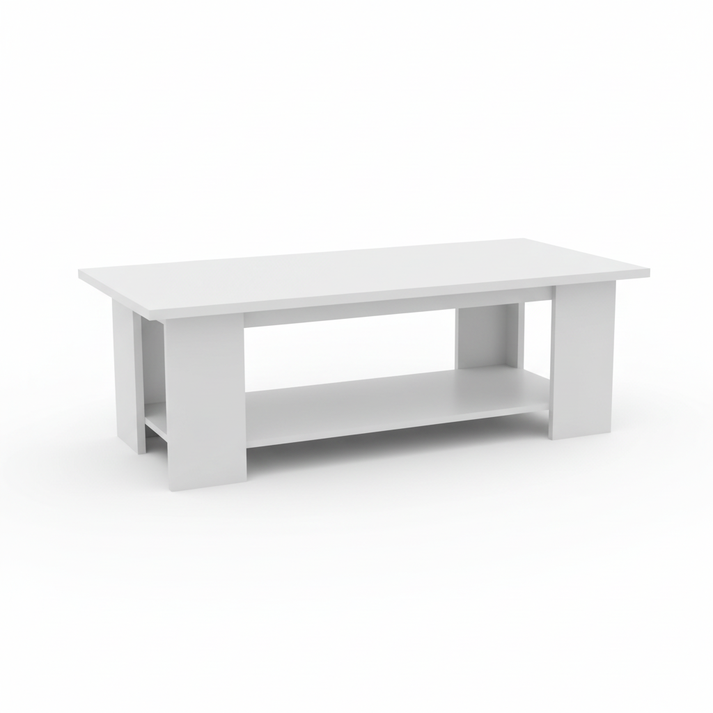 Coffee Table IH 4120 | Modern White Living Room Table – INFINI HOMES