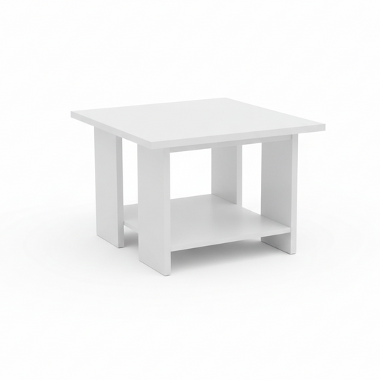 Coffee Table IH 4060 | White Square Centre Table for Living Room