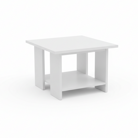 Coffee Table IH 4060 | White Square Centre Table for Living Room
