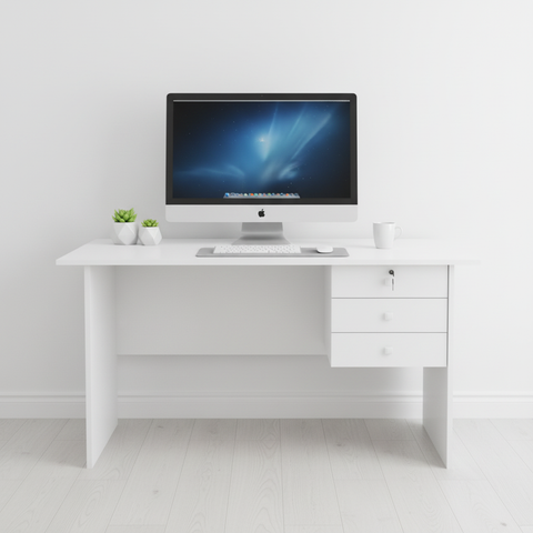 Office Desk White 117x57x72 cm | Premium Workspace Furniture UAE