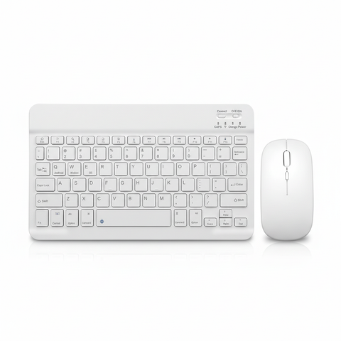 Wireless Bluetooth Keyboard & Mouse Combo Ultra-Slim Rechargeable Silent Typing White | UAE Stock – Dubai, Abu Dhabi, Sharjah, Ajman, Fujairah, Ras Al Khaimah & Umm Al Quwain
