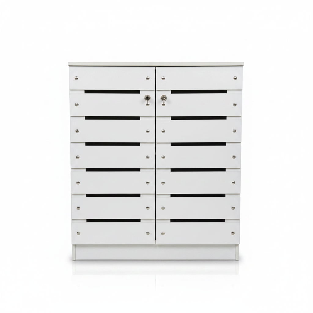 Premium Wenge Shelving Unit IH 512 | Office Storage UAE White