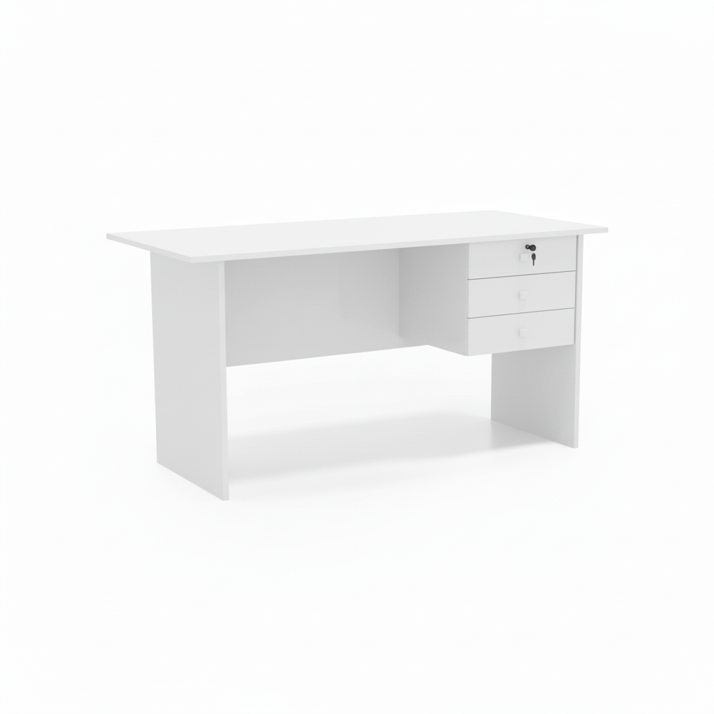 Office Desk White 117x57x72 cm | Premium Workspace Furniture UAE