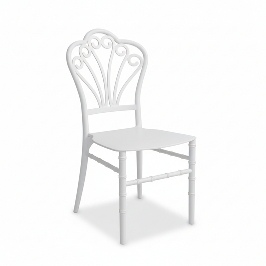 INFINI HOMES Dining Chair IH C13 | White Modern Dining Chair UAE