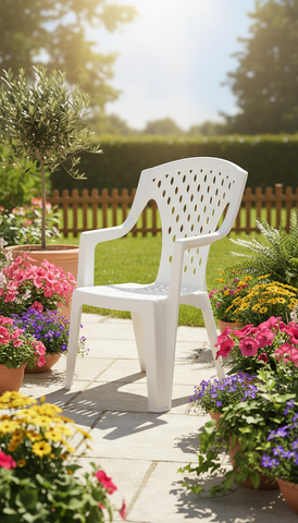 Queen Chair Beige - Premium Outdoor Furniture UAE | Dubai Abu Dhabi Sharjah