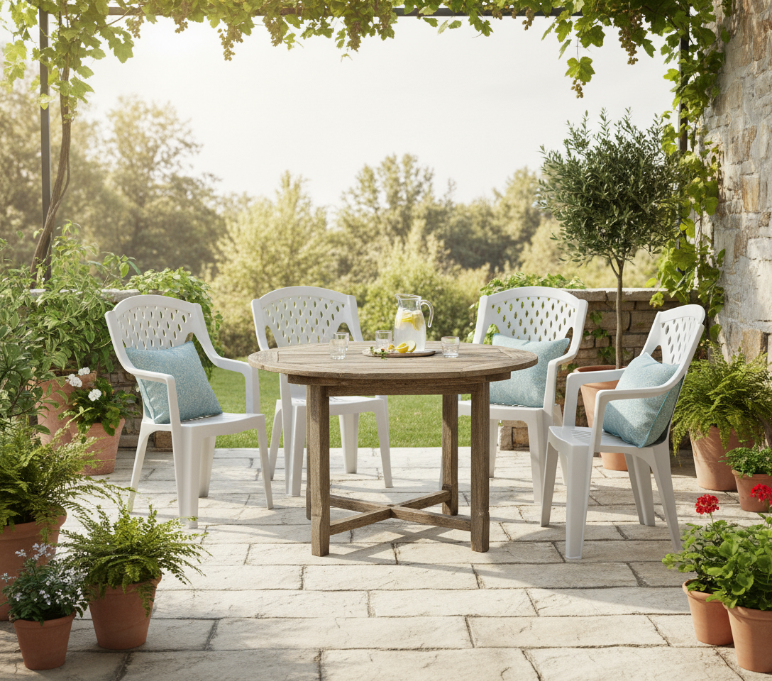 Premium Queen Chair Set of 4 Beige - UAE Wide Delivery | INFINI HOMES