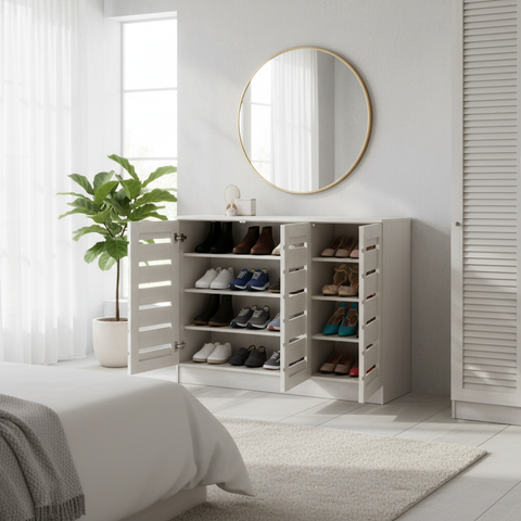 White Oak Book Cabinet IH 513 | Premium Office Storage UAE