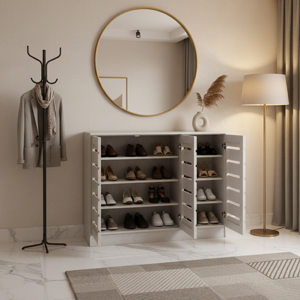 White Oak Book Cabinet IH 513 | Premium Office Storage UAE