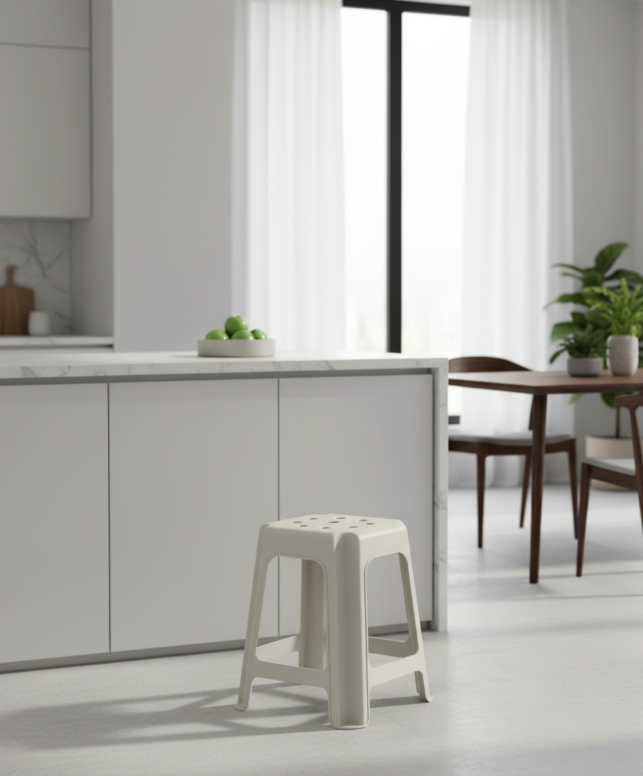 High Stool Square - Premium Plastic Step Stool UAE | Dubai Abu Dhabi Sharjah