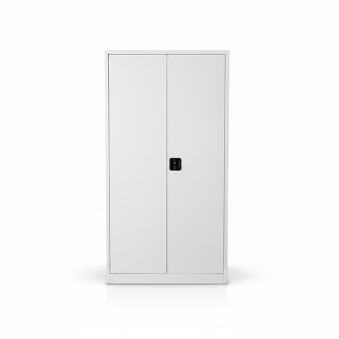 INFINI HOMES IH EF20 Beige Metal Cupboard with 2 Swing Doors and Stand Legs 190x85x40 cm – UAE Storage Furniture