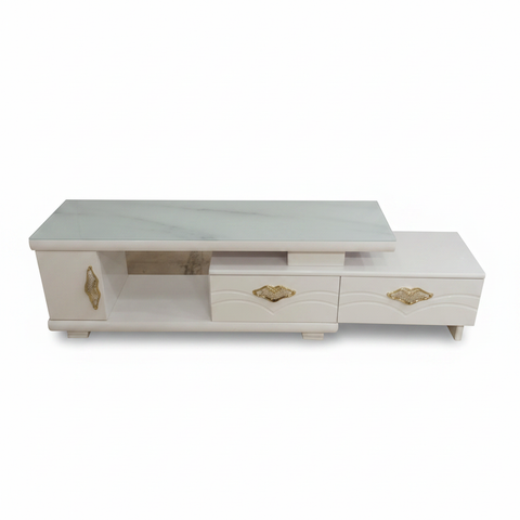 White TV Stand 150cm | Modern Media Console | IH TV306
