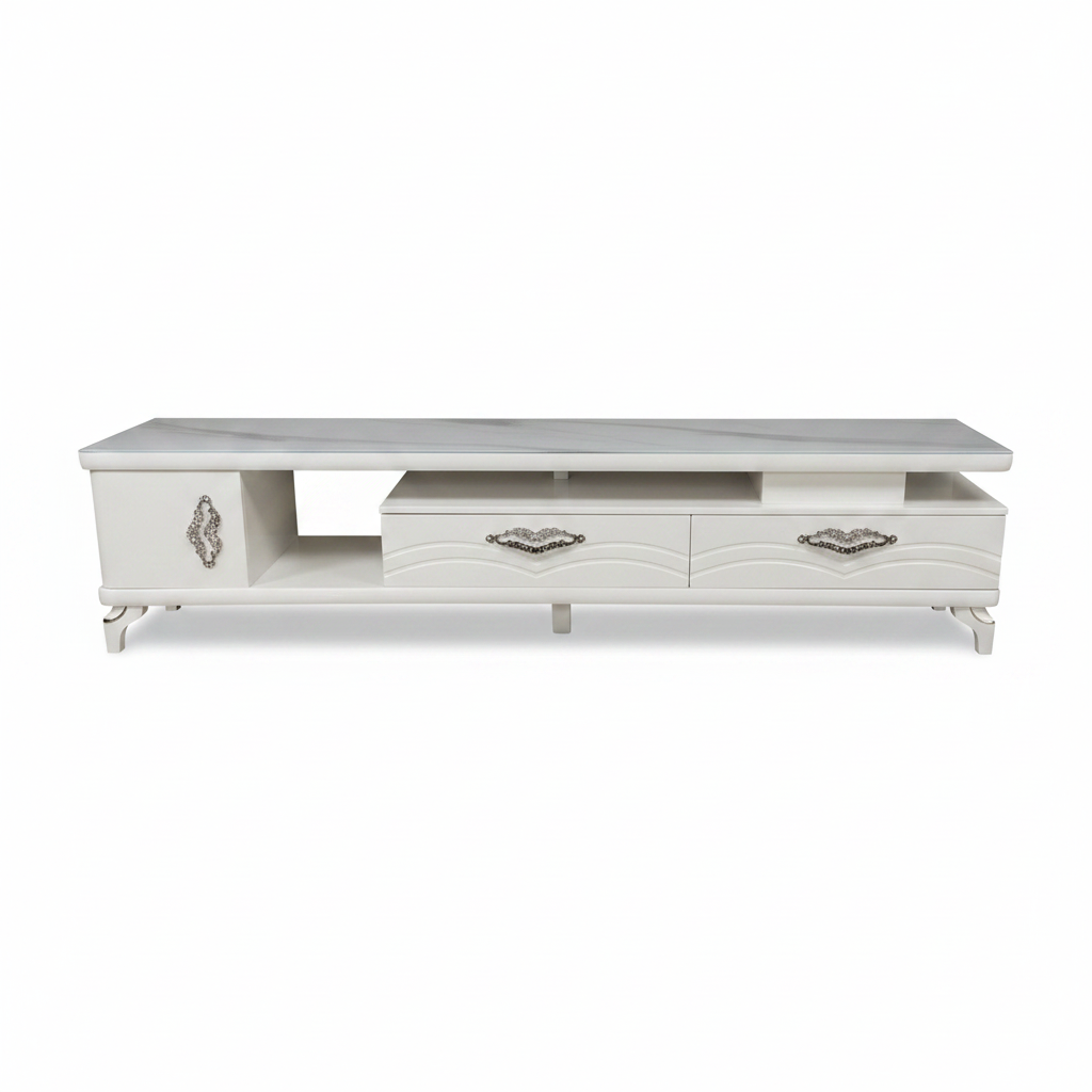 1.5m Marble TV Stand | Modern TV Unit UAE | INFINI HOMES