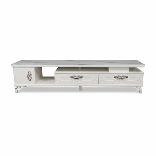 1.5m Marble TV Stand | Modern TV Unit UAE | INFINI HOMES