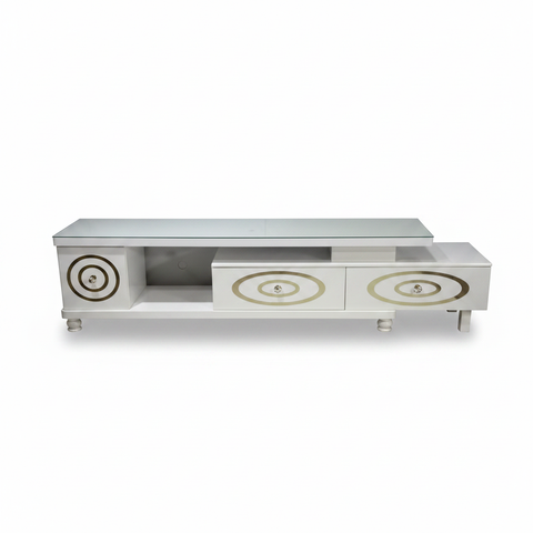1.5m Marble TV Stand | Modern TV Unit UAE – IH TV1209 White
