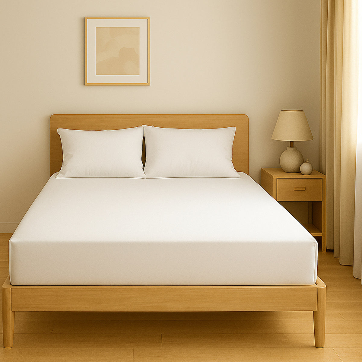 Premium Dyed Fitted Sheet Set 100x200cm UAE | Dubai Abu Dhabi Sharjah Ajman | INFINI HOMES Pale Grey