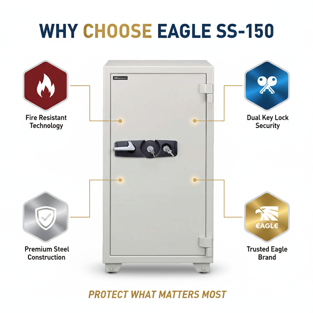 Eagle SS-150 Fire-Resistant Safe – Dual Key Lock System