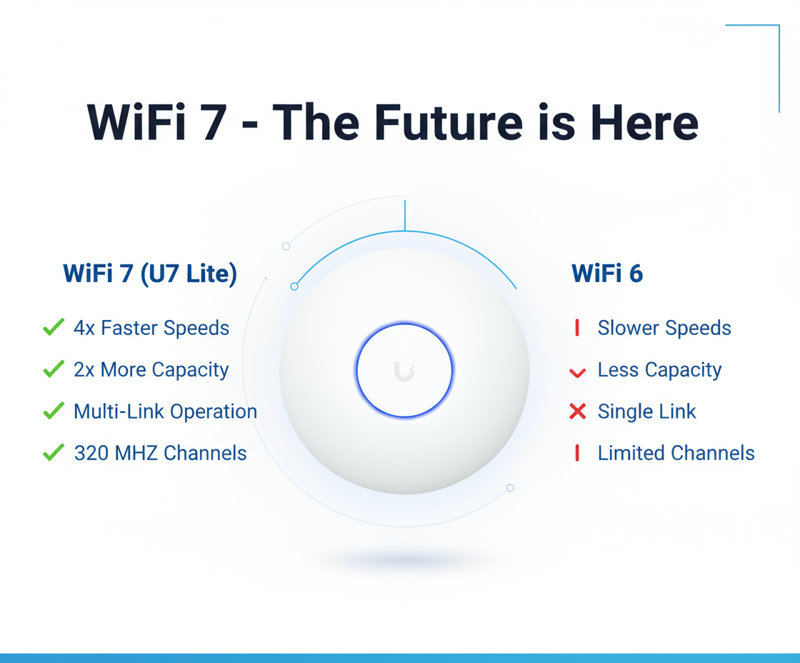 Ubiquiti UniFi U7 Lite WiFi 7 Access Point - Next-Gen Wireless AP