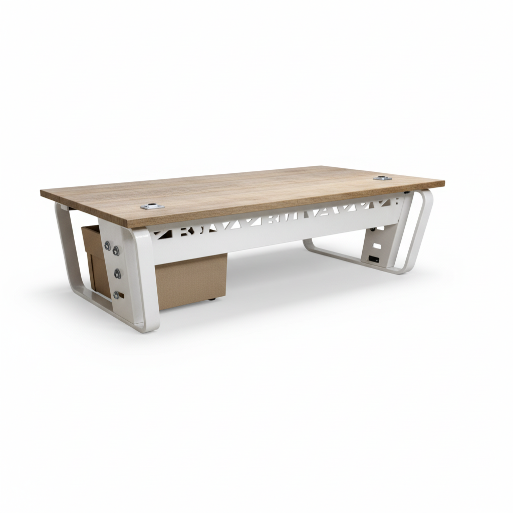 Office Desk 1.4m Beech White | Premium Workstation UAE | Fast Delivery Dubai Abu Dhabi Sharjah