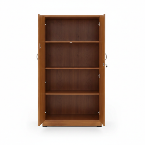 Book Cabinet with Wooden Doors | Premium Storage | INFINI HOMES